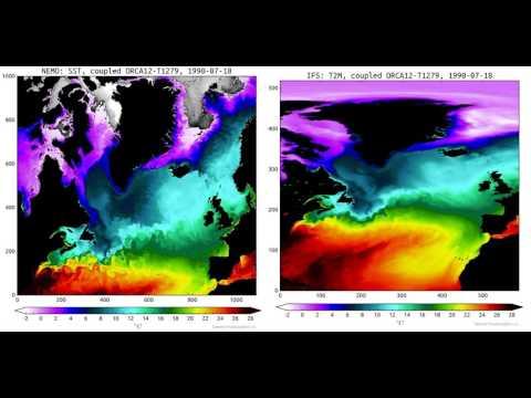Embedded thumbnail for Simulations of the Sea Surface Temperature over the North Atlantic